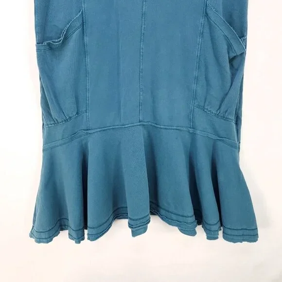 Saturday Sunday Anthropologie Joella Midi Dress Flowy Oversized Pockets Small - Picture 7 of 14